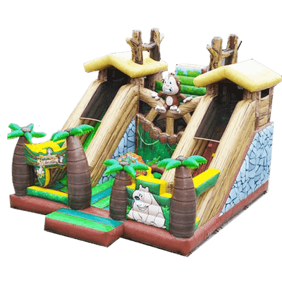 Надувной батут "Лесной мостик"