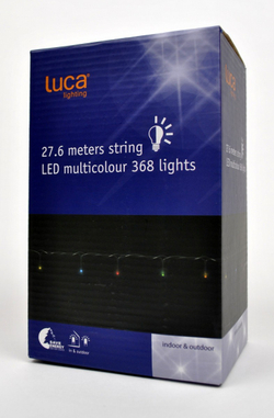 Гирлянда мультиколор б/о 48 ламп 360см Luca Lighting
