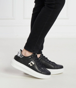 Кожаные кроссовки kapri Karl Lagerfeld - черный(KL62530N)