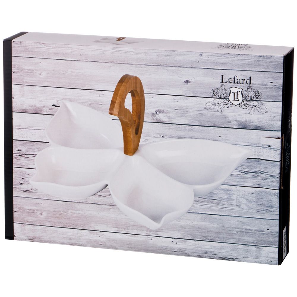 МЕНАЖНИЦА 4-Х СЕКЦИОННАЯ LEFARD "NATIVE" 28,5*21 СМ. ВЫСОТА=14 СМ. (КОР=16ШТ.)