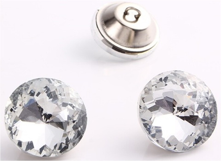 Пуговица декоративная (стразы, стекло) 20мм (1080)