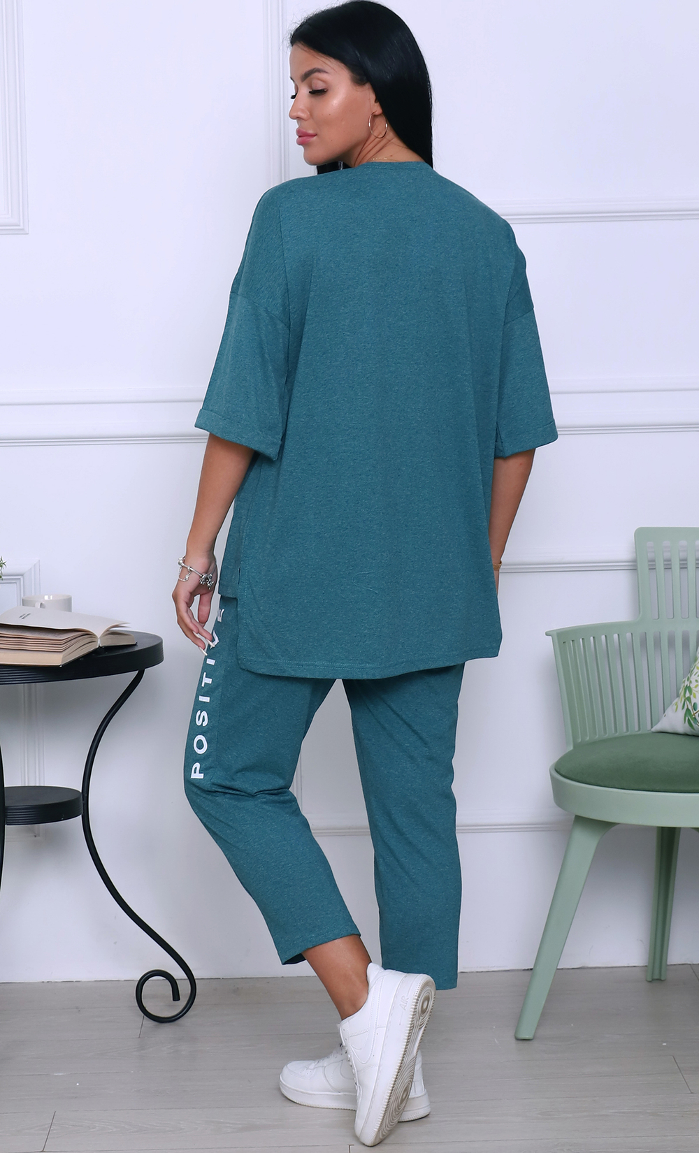 [m]К/Ж бриджи+футболка д/р(норма) М523