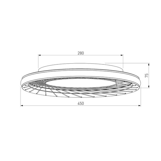 40022/1 LED / потолочный светильник /  серый