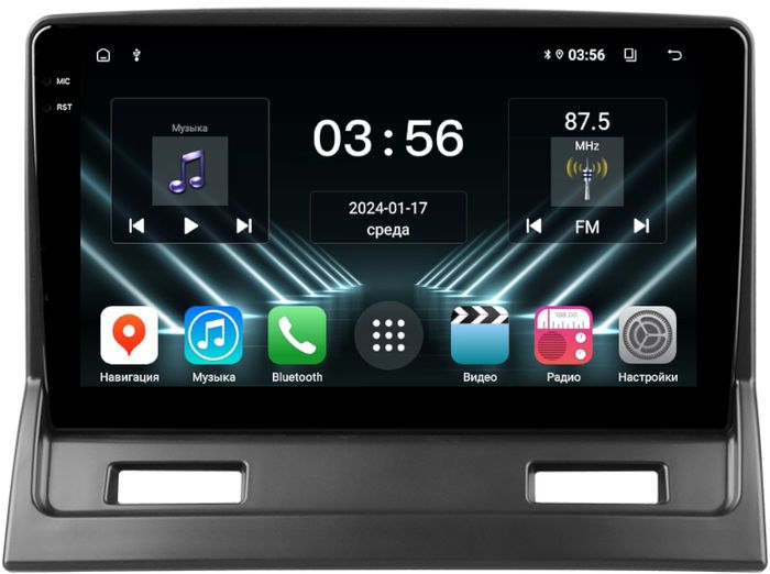 Магнитола для Mitsubishi Galant 9 2003-2012 - FarCar S280 монитор 9.5" IPS на Android 13, CarPlay