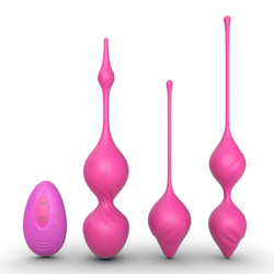 Вагинальные шарики с вибрацией на радиоуправлении Vibrating Kegel Ball Set Remote Controlled