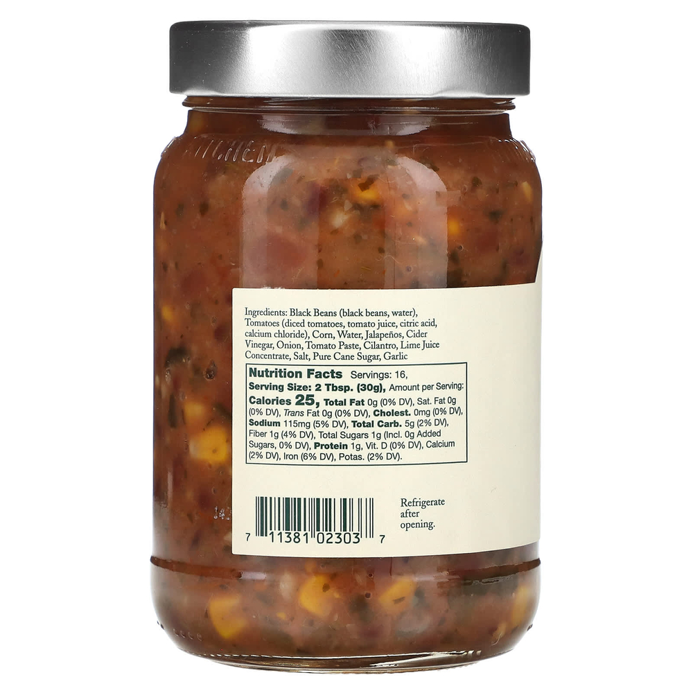 Stonewall Kitchen, сальса из черной фасоли, средней остроты, 475 г (16,75 унции)