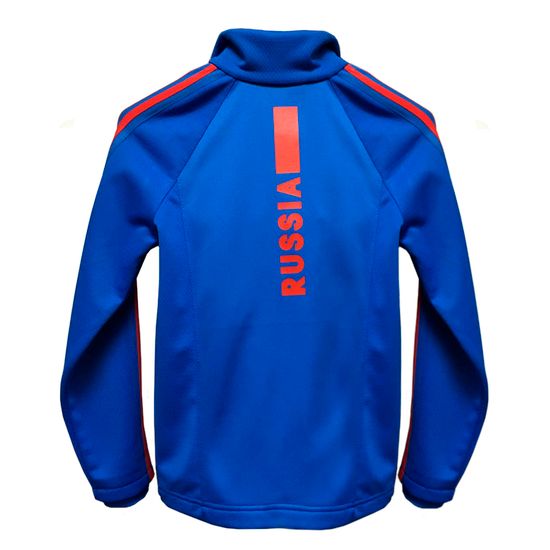 Разминочный костюм Adidas синий фото 2