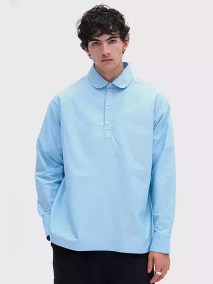 Мужская рубашка из ткани оксфорд