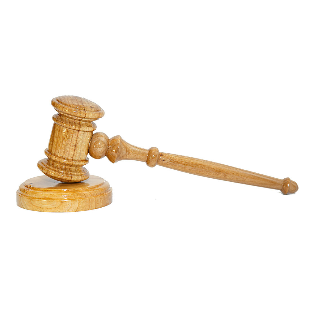 Деревянный молоток судьи (аукционный молоток) из древесины кедра. wg2