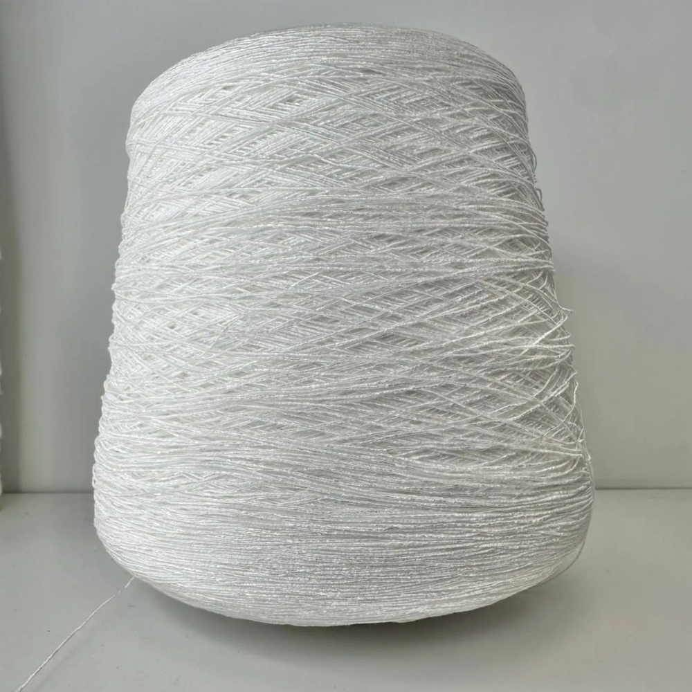 BURRO - Filati Color; 54% хлопок, 46% люрекс; 640м/100гр; col.C00060 Blanc, цвет: белый