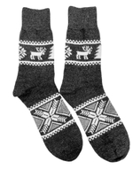 Теплые шерстяные носки Н007-03 серый