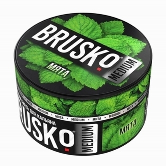 Бестабачная смесь для кальяна BRUSKO, 250 г, Мята, Medium (M)