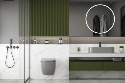 Унитаз ABBER Bequem AC1103MG подвесной серый матовый, безободковый