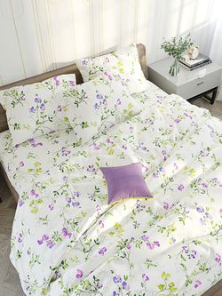 Наволочка комплект 2шт  сатин Milky Garden "Горошек" 70x70 см на молнии