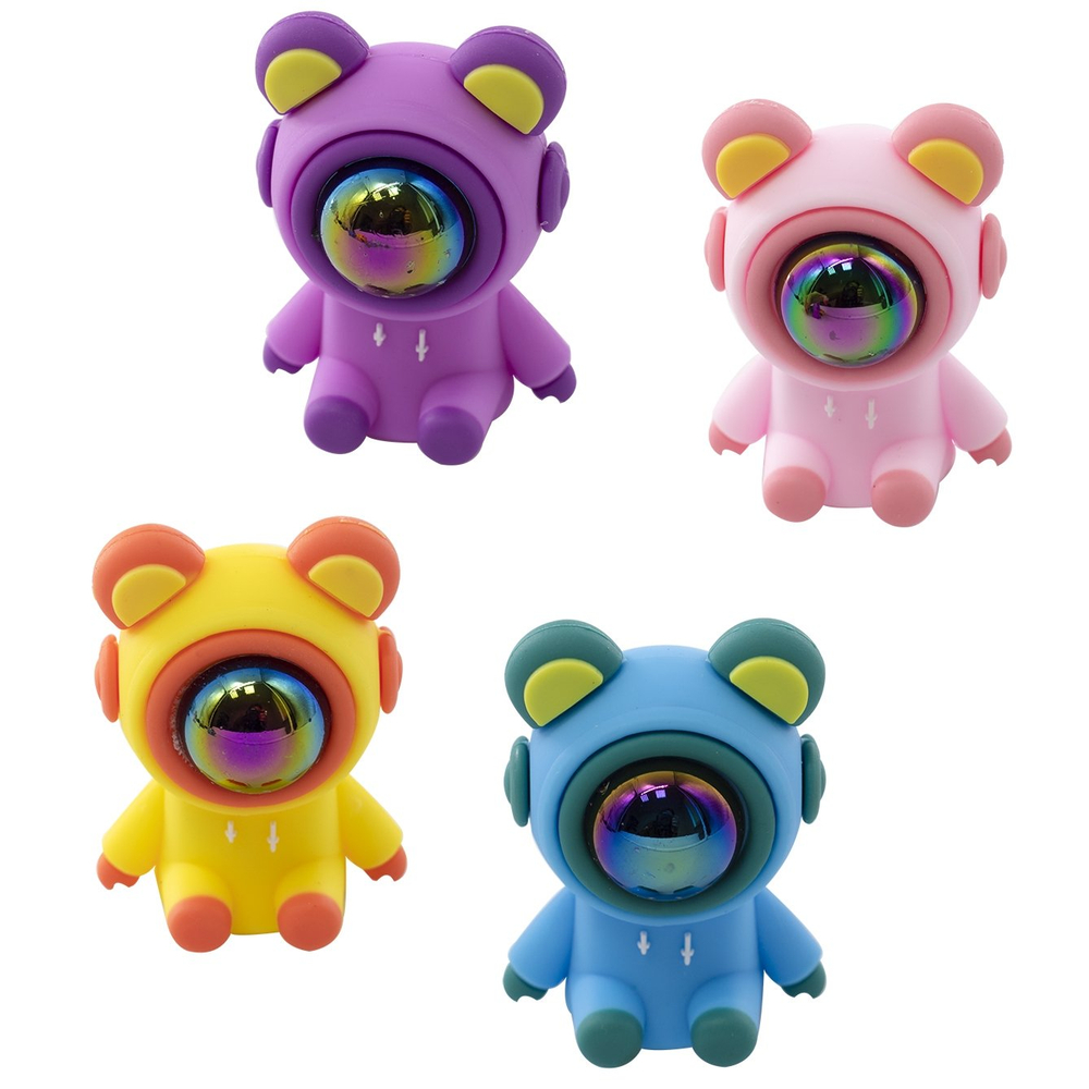 Точилка пластиковая Yalong, в индивид пласт упак, "Космонавт", 1 отверстие, 24 шт в карт упак