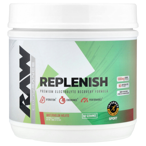 Raw Nutrition, Replenish, мохито с арбузом, 780 г (27,51 унции)