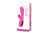 Розовый вибромассажер Tease 6x Rabbit Style со стимуляцией клитора - 17,8 см. (Цвет: розовый)