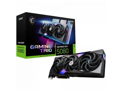 Видеокарта MSI Nvidia GeForce RTX 5080 [RTX 5080 16G GAMING TRIO]