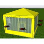 Стенка Митек с антимоскитной сеткой 3,0х2,0 (к беседке 3,0х3,0 и 6,0х3,0)