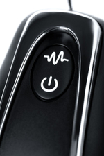 Чёрная анальная втулка G Point D-PENG с пультом - 12,3 см. (Цвет: черный)