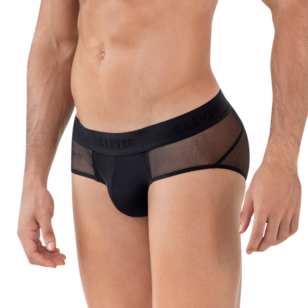 Мужские трусы брифы черные Clever YIN YANG BRIEF 162611