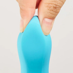 Голубой вибратор с подвижной головкой iroha Fit+ Aonami - 18 см. (Цвет: голубой)