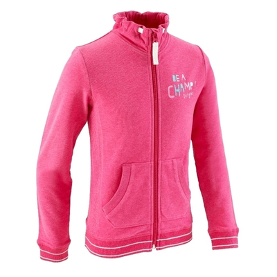Толстовка однотонная на молнии с надписью Be a champ!