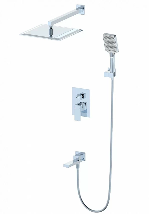 Душевая система встраиваемая WONZON & WOGHAND CUBE WW-88939016-CR хром