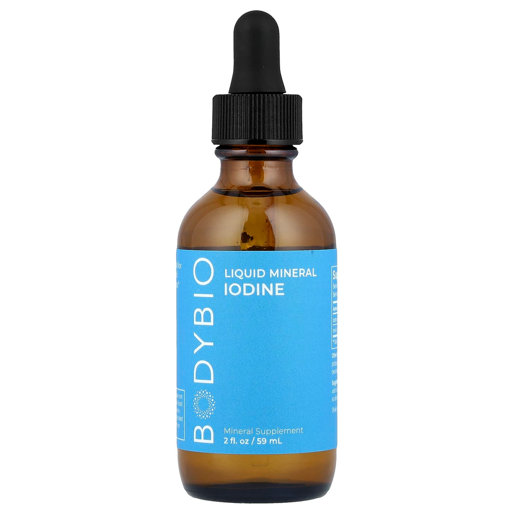 BodyBio, Йод, жидкий минерал, 59 мл (2 жидк. Унции)