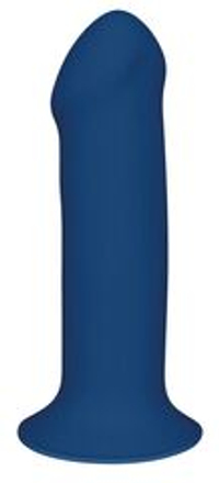 Синий фаллоимитатор двойной плотности Hitsens 1 - 17,7 см.