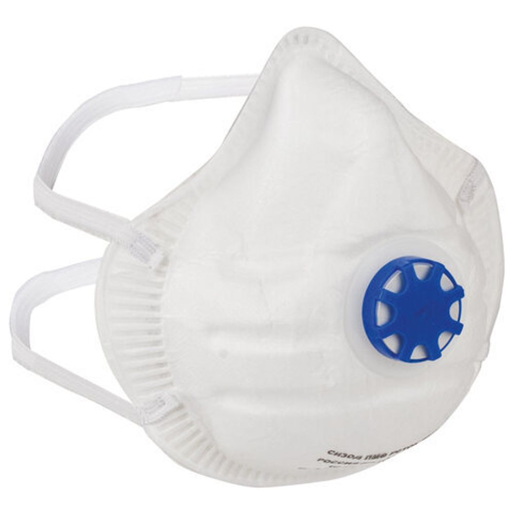 Респиратор (полумаска фильтрующая) ИСТОК, клапан выдоха, FFP1, формованный, 892507