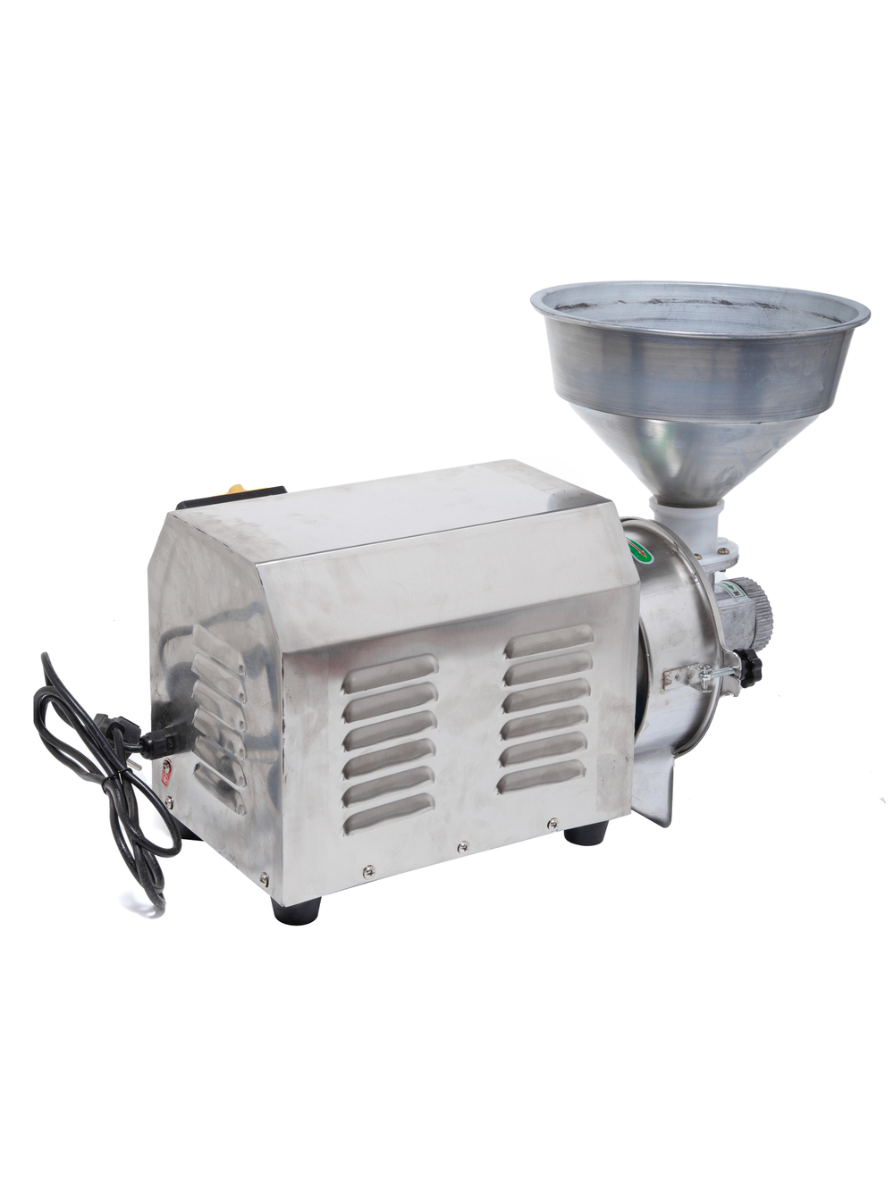 Жерновая мукомолка AKITAJP 6SM-140D (2200 Вт): промышленная зерновая электрическая мини мельница для помола муки из зерна, урбеча, кофе и орехов