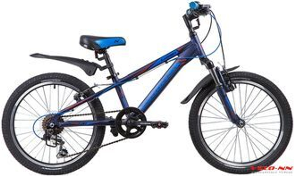 Велосипед NOVATRACK 20" LUMEN синий, 6 скор