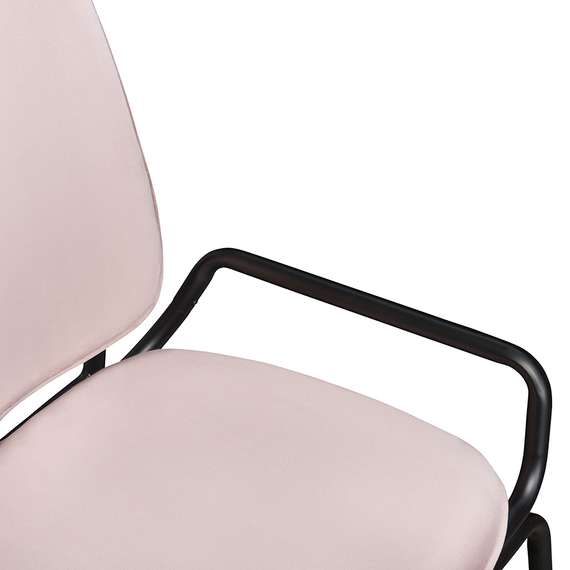 Стул Ror, Double Frame, розовый велюр