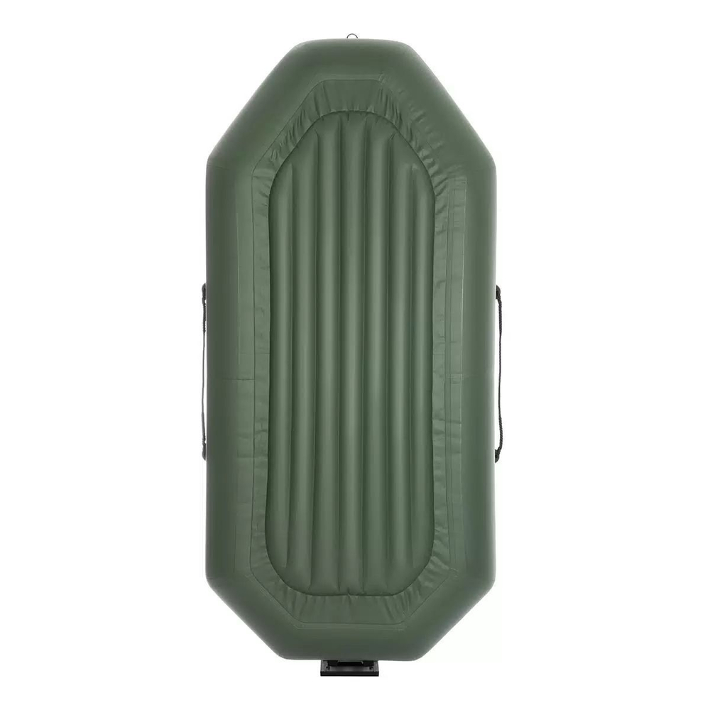 Лодка надувная для рыбалки Тонар Шкипер А280 надувное дно зеленый