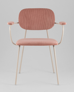 Стул Кэрол пыльно-розовый серые ножки