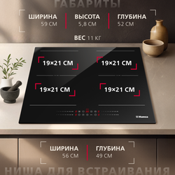 Индукционная варочная панель Hansa PRO CHEF BHI68810