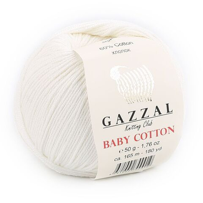 Пряжа GAZZAL Baby Cotton 50гр. 165 м цв. 3410