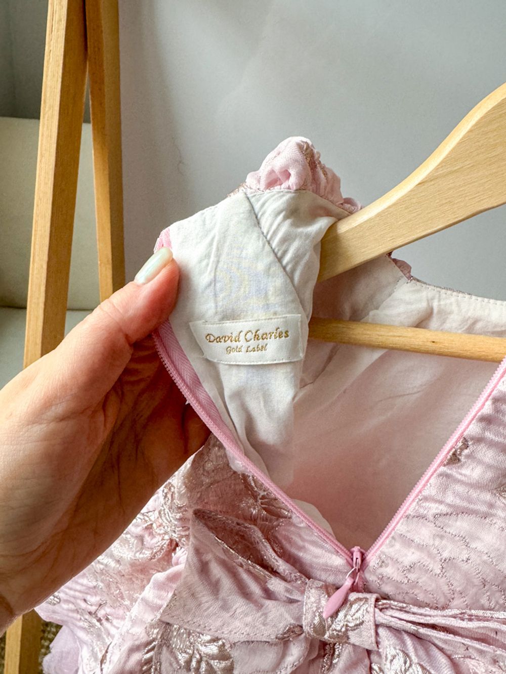 Платье David Charles и хлопковые пинетки Aletta, 74