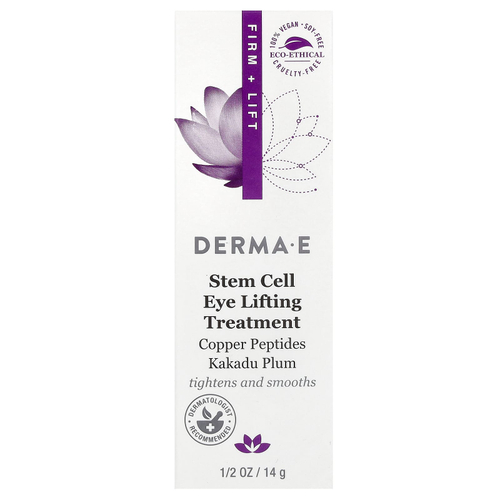 DERMA E, подтягивающий крем для кожи вокруг глаз со стволовыми клетками, 14 г (0,5 унции)