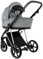 Детская коляска Roan Sol Vintage Luxury 2.0 3 в 1 с автокреслом Pituso Baesa Pro Black,Beige Canopy VIN 01/BT Blue Tea/Blue Tea/руч.Grey/к.Grey