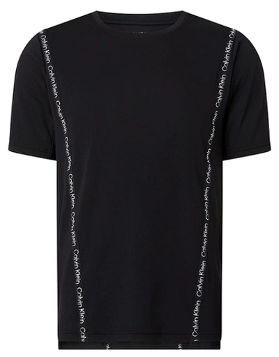Мужская теннисная футболка Calvin Klein WO SS T-shirt - black beauty