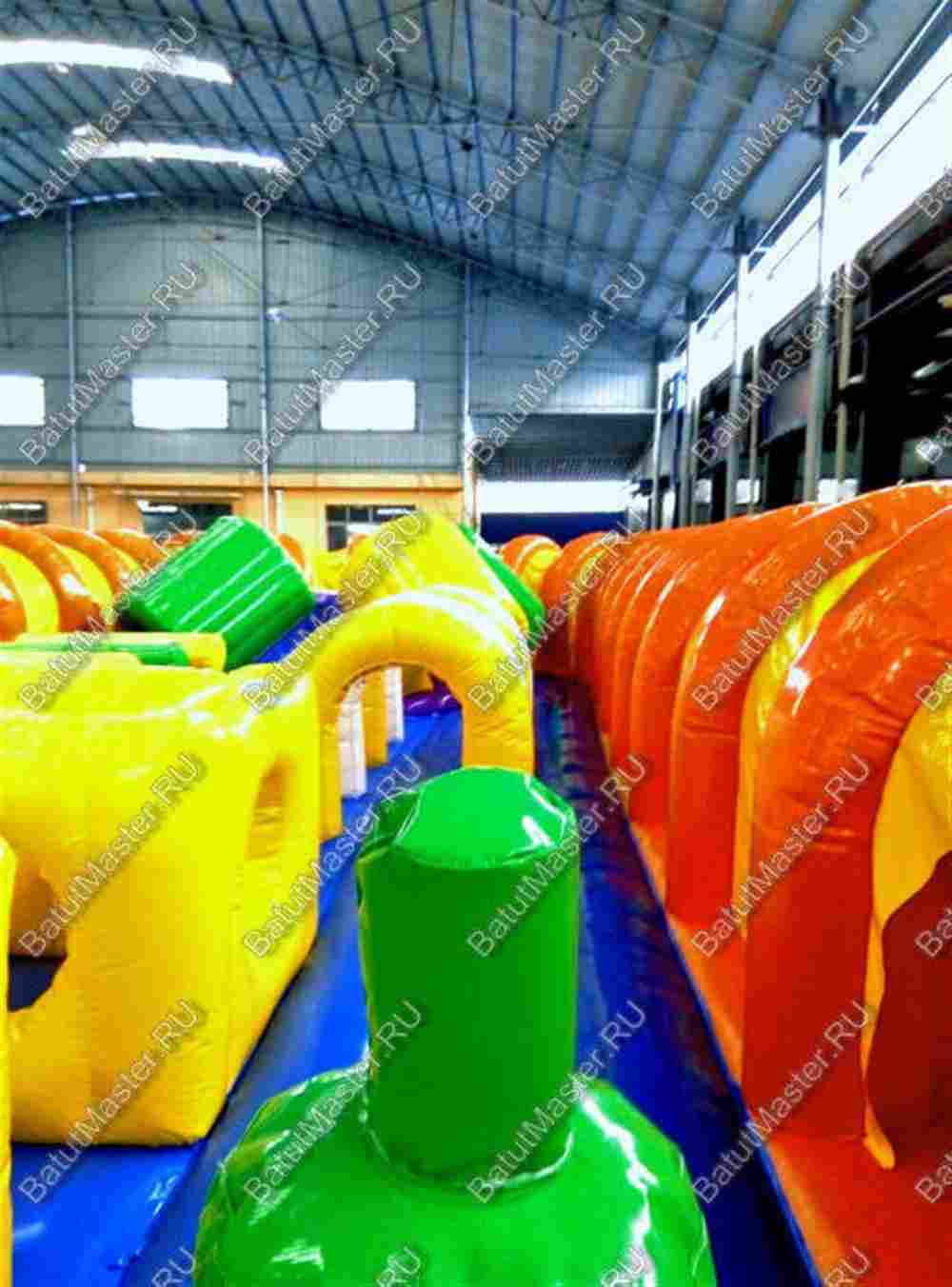 Коммерческий надувной батут "Ракета" 30*20*8 м