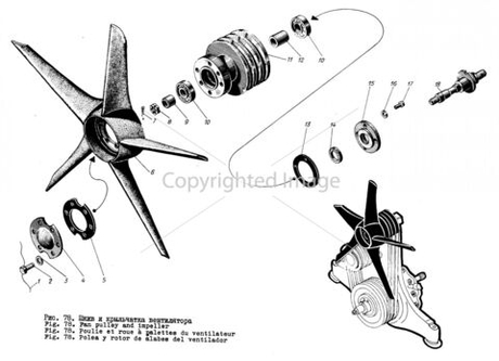 Крыльчатка вентилятора 1Д12, 1Д6Н, 2Д6Н, 2Д12Б 1214М-10-4