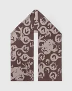 Шарф Antyqua Binary Bean коричневый