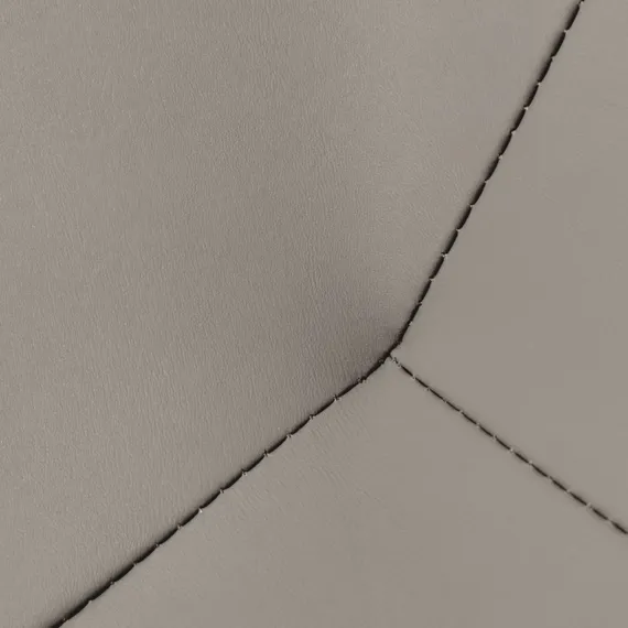 Кресло Hugo светло-серая экокожа, шенилл