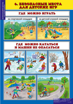 Комплект таблиц Окружающий мир 5-6 лет. "Безопасная дорога"  (6 таблиц)