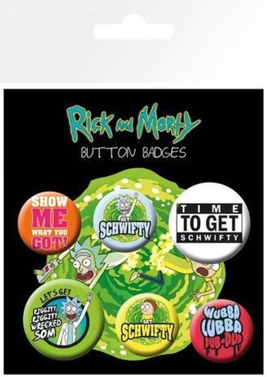 Лицензионные набор значков Рик и Морти 2