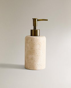 Zara Home дозатор для жидкого мыла, мрамор, бежевый · 3533/466