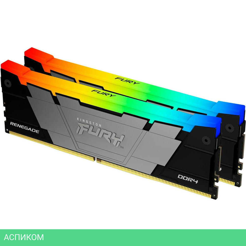 Оперативная память Kingston Fury Renegade RGB 64GB DDR4 (KF436C18RB2AK2/64)